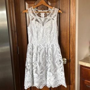 Grey/silver sequined soieblu ModCloth dress